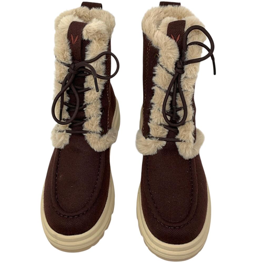 VIVAIA Faux Fur Water-Repellent Lightweight Warm Boots Terry Womens US 9 EUR 40 - Picture 3 of 9